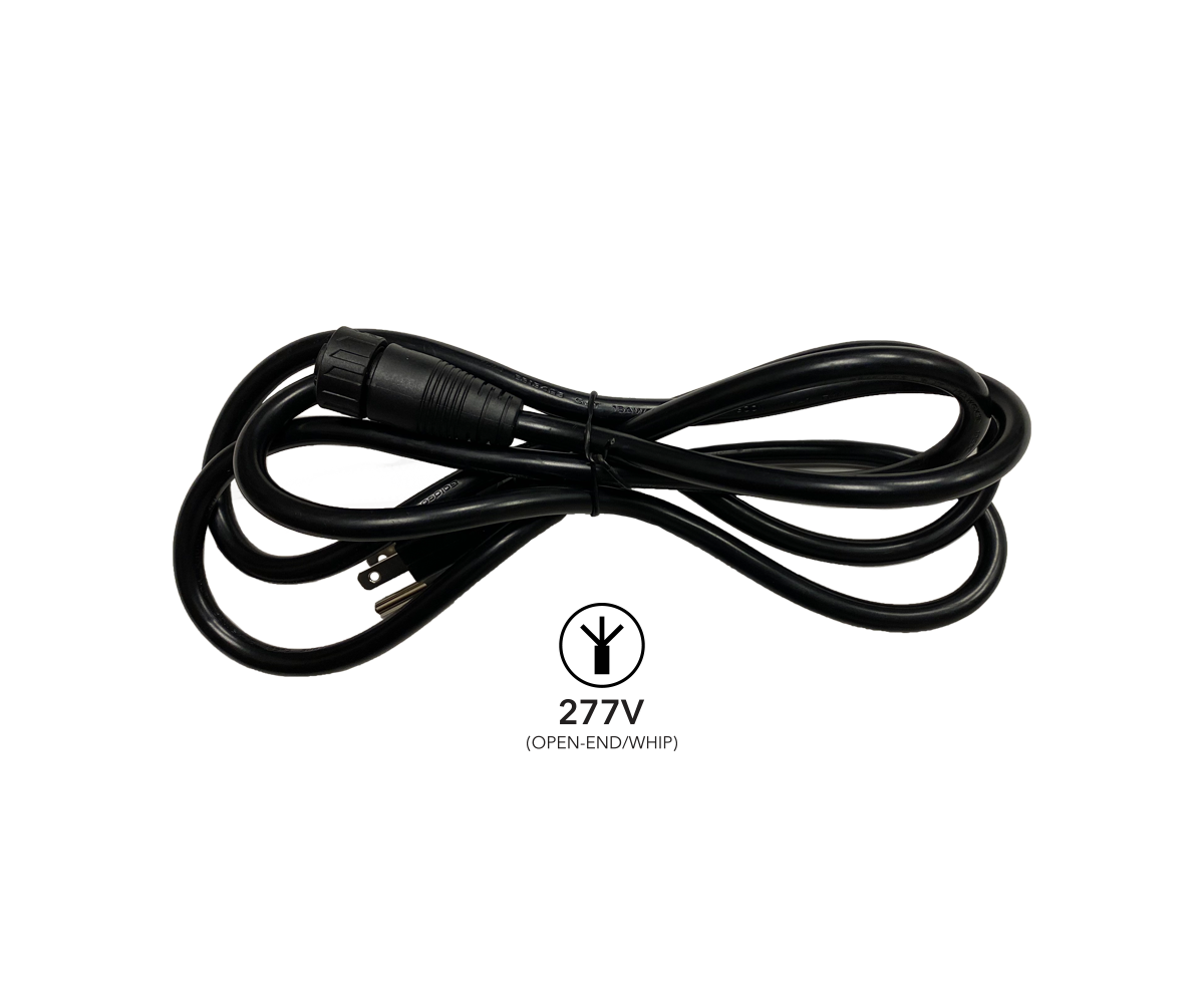277V Open-End/Whip Power Cord